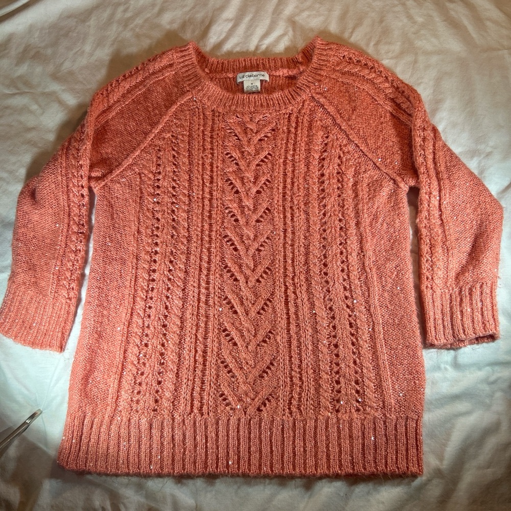 Liz Claiborne Women's Sweater in Coral